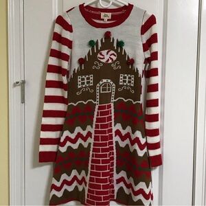 Festive Long Sleeve Gingerbread Dress